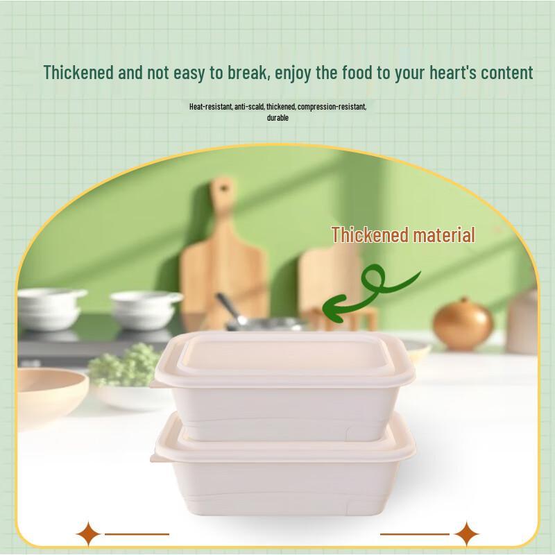 Biodegradable Corn Starch Takeaway Boxes with Lids