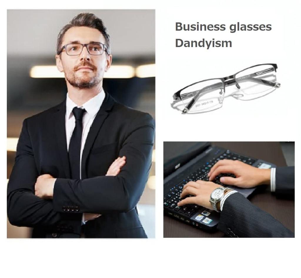 Brillen mit leichtem Blaulichtfilter Computerbrillen für Business-Design, die von PC-Arbeit zu Sonnenbrillen wechseln, wenn sie UV ausgesetzt werden, schaffen eine dandyhafte MARKE [REONAS] [Blau]