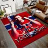 Haaland Design Area Rug Personalized Name- Non-Slip, Soft & Cozy Floor Mat for Living Room, Office - Indoor/Outdoor Carpet