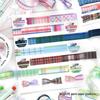 Infeel.Me Dream Weaving Washi Tape Set: 20mm Retro Grid, 6 Designs for Scrapbooking
