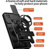Case For Samsung Galaxy A24 Magnetic Ring Stand Push Window Case Full Lens Protection Shockproof Cover