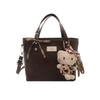 Retro simple new bucket bag fashion casual bag spring new texture women's shoulder messenger bag