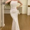 Fishtail Halter Dress Vibe Slim Sexy Long Dinner Dress Cocktail Party Style Long Dress Club Long Dress