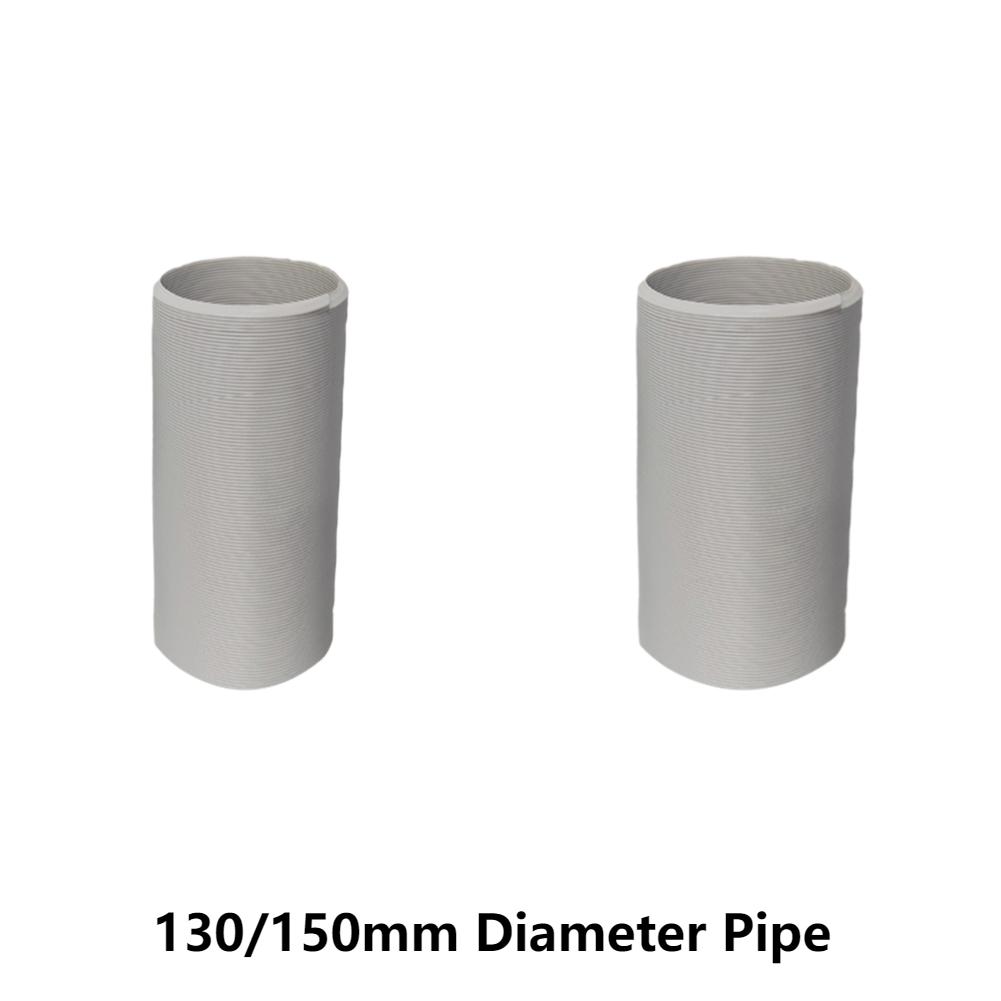 Flat Air Conditioning Exhaust Hose Adapter 130/150mm Diameter Exhaust Hose Air Vent Connector Exhaust Systems Accessories