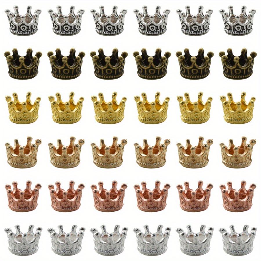 20pcs 1cm Crown Charms Pendants, Antique Silver Gold Rose Gold Metallic, DIY Jewelry Craft Supplies for Necklace Bracelet JXB