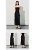 Women's High-Waisted Mulberry Silk Satin A-Line Skirt - Summer, Draped, Versatile, Light Luxury, Slimming Style