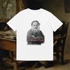 Organic Cotton Leo Tolstoy Literary T Shirt Bookish For English Majors And Writers Vintage Soft Top For Everyday Wear