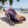 Naruto Character Customize Text Beach Towel High Absorbency & Quick-Dry Suitable for Swimming Gym Camping Yoga Vacation