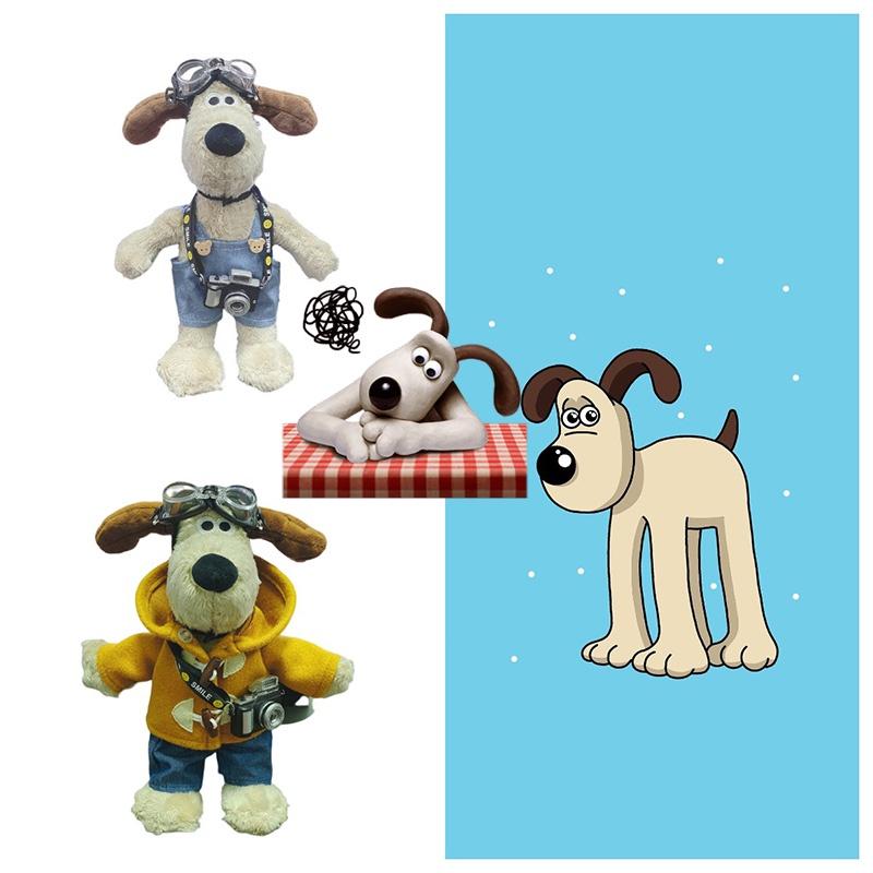 Super Cool Plush Pilot Toy British Gromit Dog Stuffed Animal, Perfect Birthday Gift For Teenagers