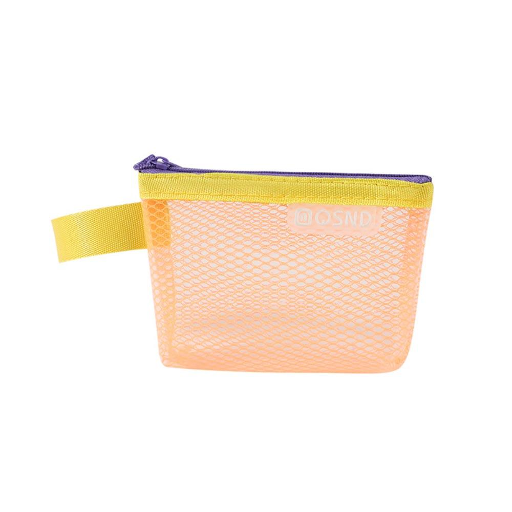 

Transparent Mesh Storage Bags Red Envelope Contrasting Color Travel Portable Bag EVA Material Small Coin Purse Travel Use