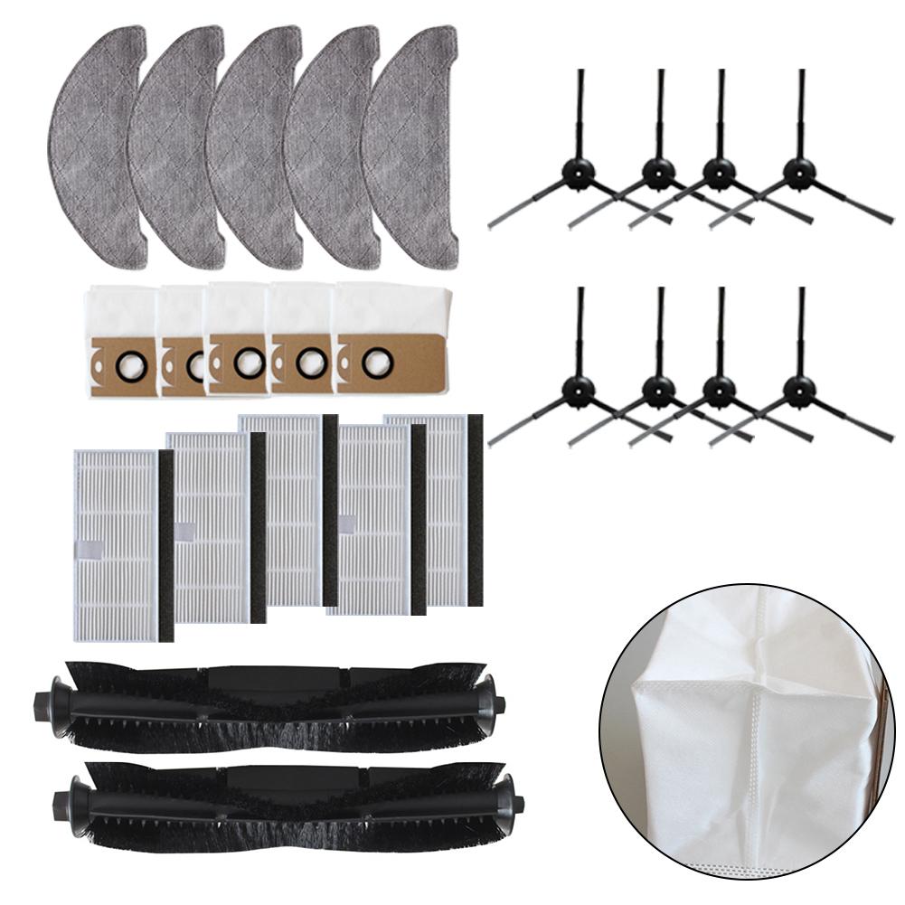 1 Ensemble Pour Laresar Pour L6 Pro Pour Ultenic Pour T10 Brosse Latérale Principale Lingette Serpillère Accessoires d'Aspirateur Pièce de Rechange Pour Remplacer
