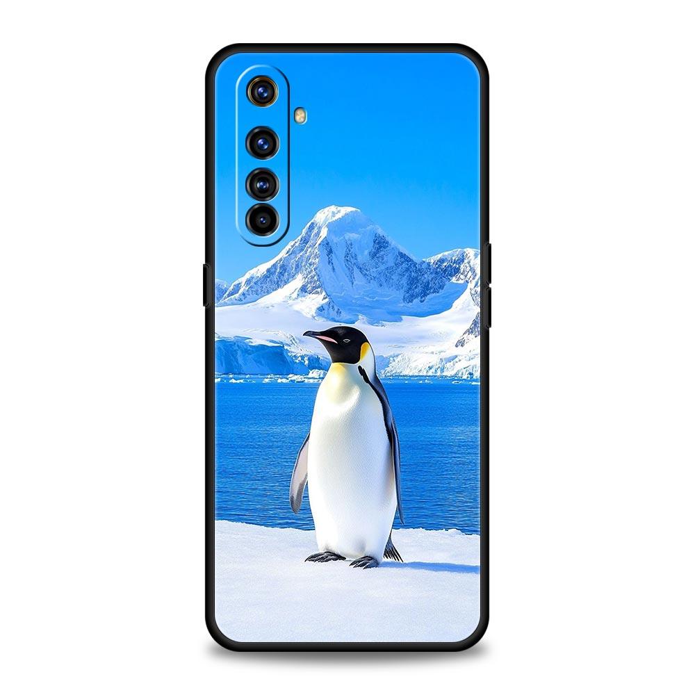Penguin Kawaii Cute Phone Case For Realme 13 12 10 9 8 7 GT3 GT5 GT2 Pro Plus 5G C21 C25 C35 GT Neo 2 3 3T 5 Cover
