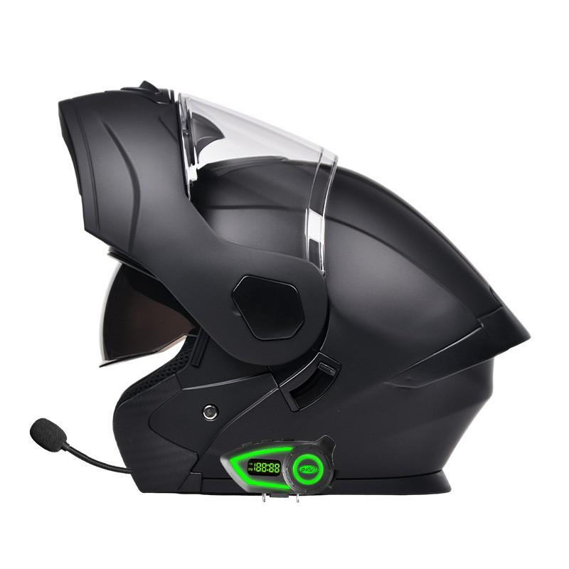 Bluetooth-Enabled Flip-Up Motorcycle Helmet With 3C Certification Full Face Men Women All-Season Riding