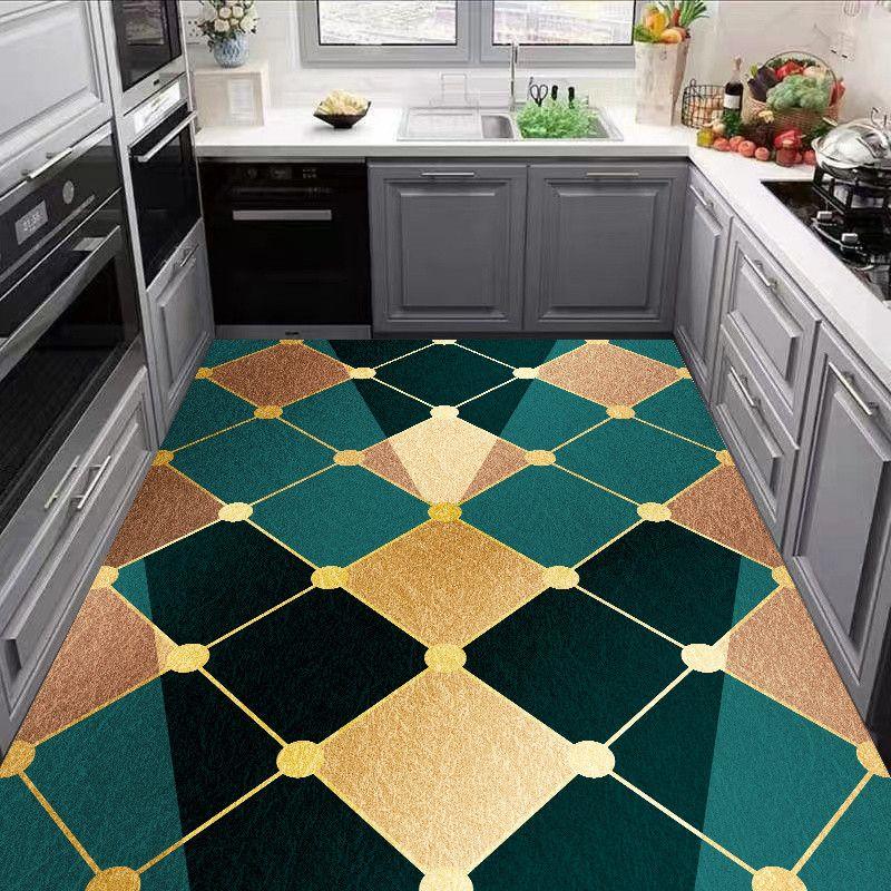 Carpet for Kitchen Pvc Floor Mat Large Size Waterproof Non-slip Carpets Leather Anti-oil Foot Mats Retro Home Decoration Rug