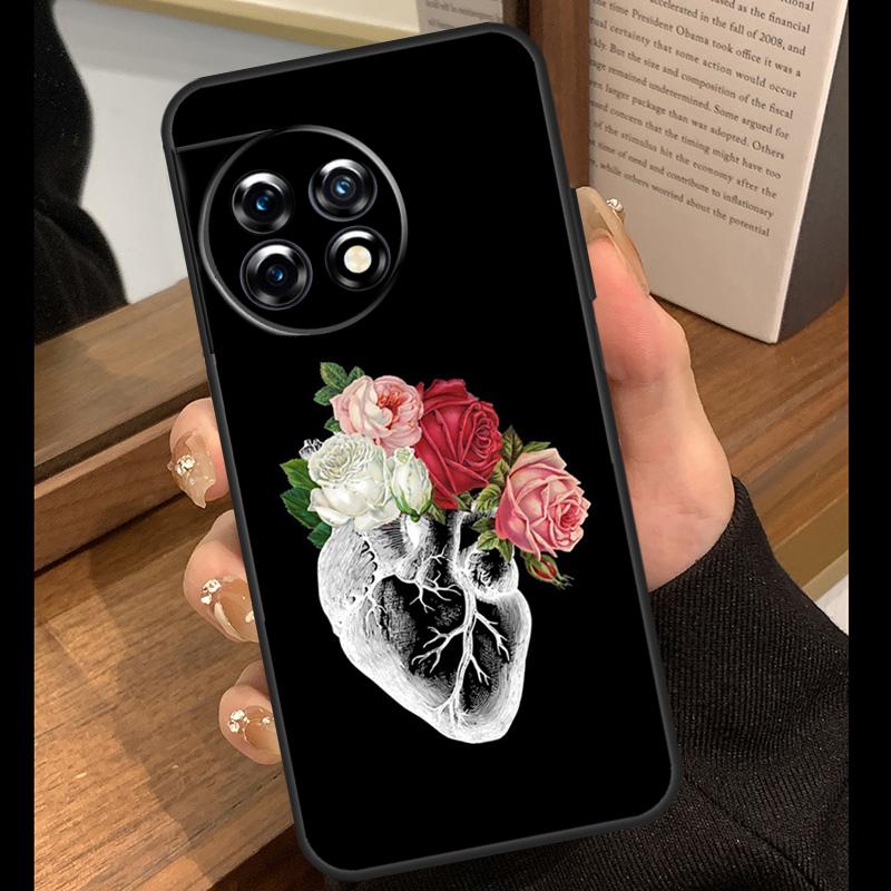 Human Anatomy Heart Art Case For OnePlus 15R 13R 13T 12R 15 13 12 11 10 Pro 10T Nord CE 3 4 Lite N20 N30 Nord 5 Cover