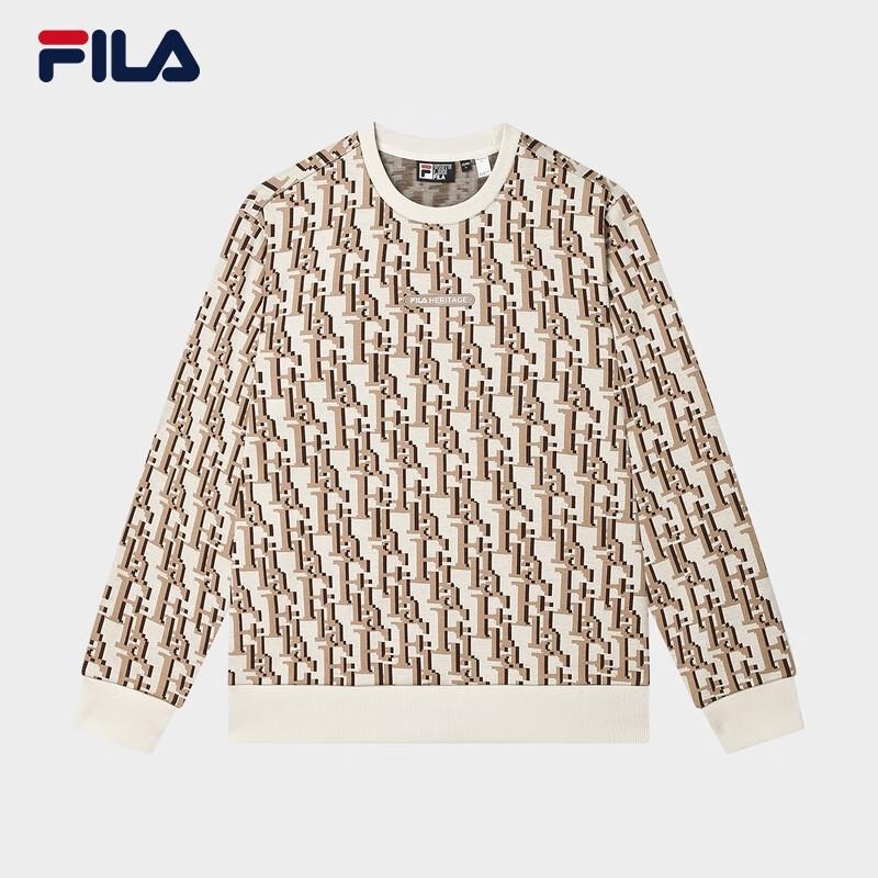 FILA Men s All-over Print Pullover Sweatshirt L