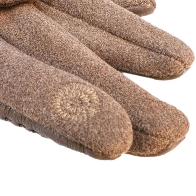 ELSYALN A-F723 Luxury Touchscreen Soft Leather Gloves