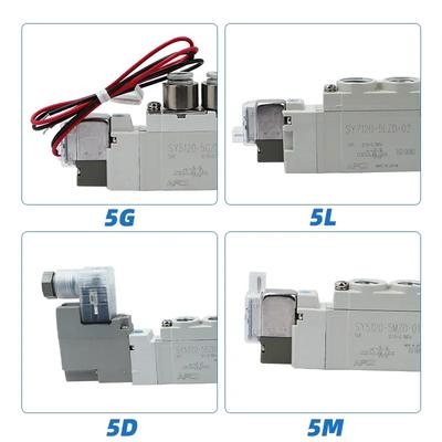 SY3120 5DZ M5 SY5120 5DZ 01 SY7120 Hochwertiges pneumatisches Steuer-Magnetventil vom SMC-Typ 5/2-Wege-Magnetventil SY5120-5DZD-01