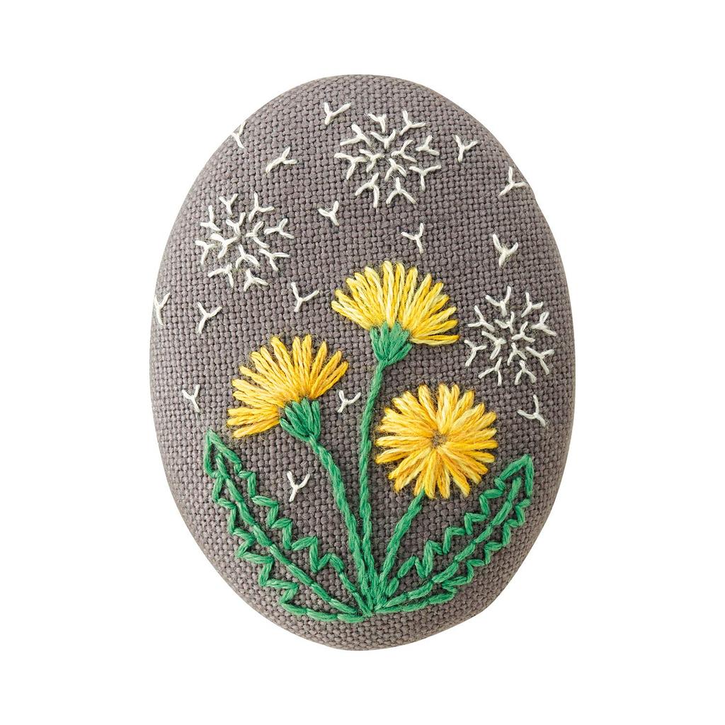 Olympus French Embroidery Brooch Kit K9081 Yellow