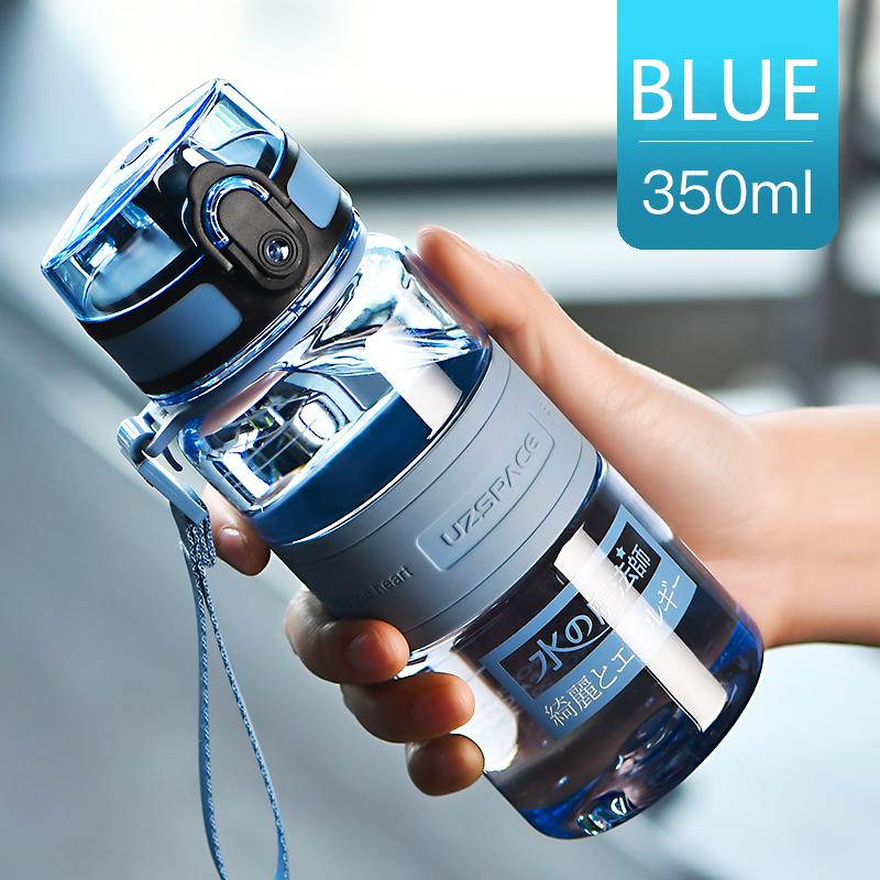 UZSPACE Sport Water Bottles 350ml 500ml Child Couple Outdoor Travel Drinkware Portable Leak-proof Tritan Plastic Bottle BPA