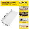 SucceBuy 1.5-2mm PVC Table Cloth Transparent Clear Desk Cover Protector Plastic Soft Glass Waterproof Oilproof for Dining Table