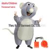 Adult Mouse Inflatable Costume for Halloween, Kids' Festivals, and Carnivals - Fun Role-Playing Tail Outfit.