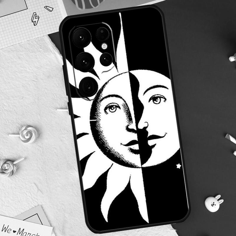 SUN AND MOON Mystic Zodiac Case For Samsung Galaxy S21 S22 S23 S24 S25 S26 Ultra S10 S25 Plus S25 FE S20 FE Cover Shell