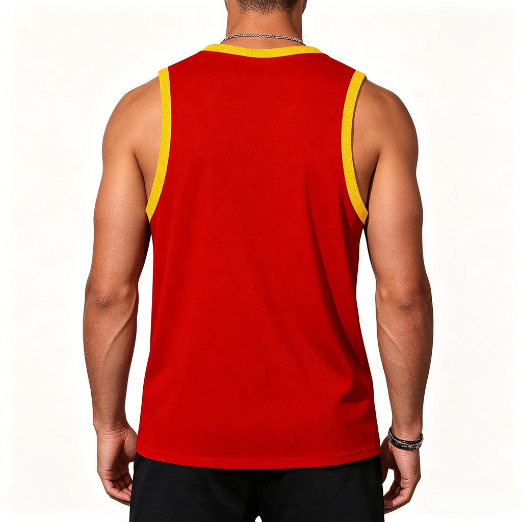 Men's Sleeveless Crew Neck Tank Top with USA 2026 Soccer Graphic Casual Outdoor Sportswear Comfortable Fit