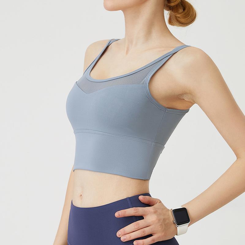 Women's Quick-Dry Shockproof Sports Bra for Cycling, Running, and Yoga with Cross Back Design