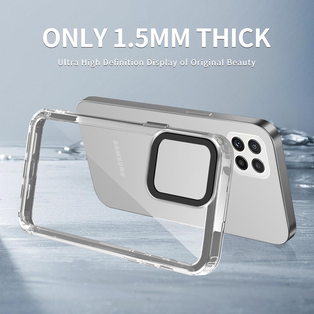 For Samsung Galaxy A22 4G (EU Version)/M22/M32 (Global Version) 4G Case Protective PC+TPU Clear Phone Cover