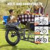 Fahrrad-Lastenanhänger, 31,8 kg Ladekapazität, Robuster Fahrrad-Wagen, Kompakte Lagerung & Schnellspann-Struktur mit Universal-Kupplung, 20-Zoll-Räder,