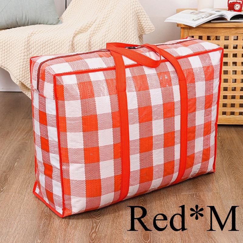 1/2pcs Heavy Duty Storage Bags with Zipper - Waterproof Foldable Moving Bags for Clothes, Blankets, Seasonal Decor