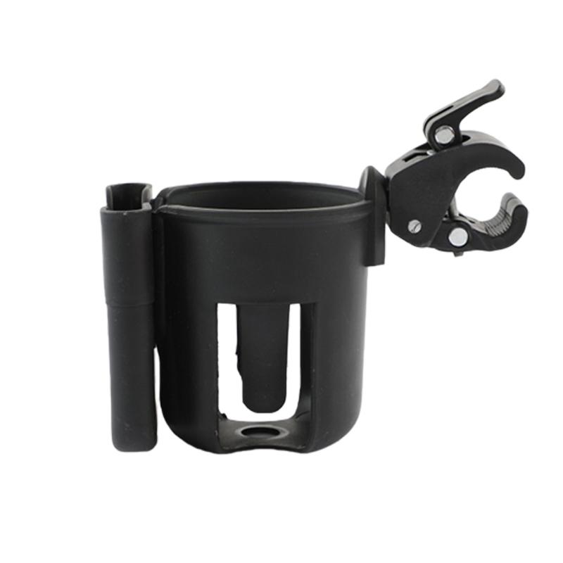 Simple Baby Strollers Cup Holder Double Use Phone Stand No Tool Assembly Universal Compatibility Plastic Construction