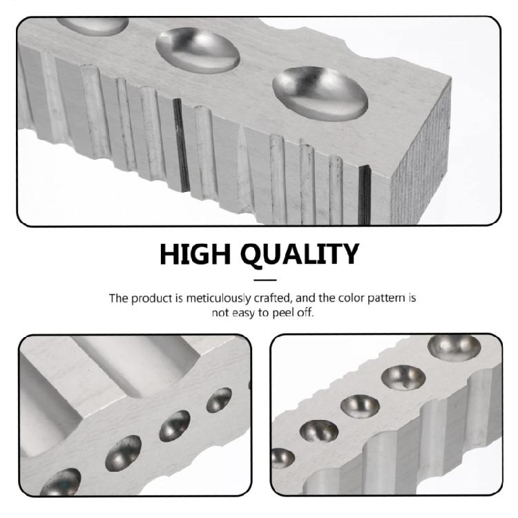 Strumento Essenziale per Scanalature di Braccialetti in Acciaio Versatile Strumento Blocco in Acciaio per Artigianato di Gioielli Incisione e Modellatura di Braccialetti