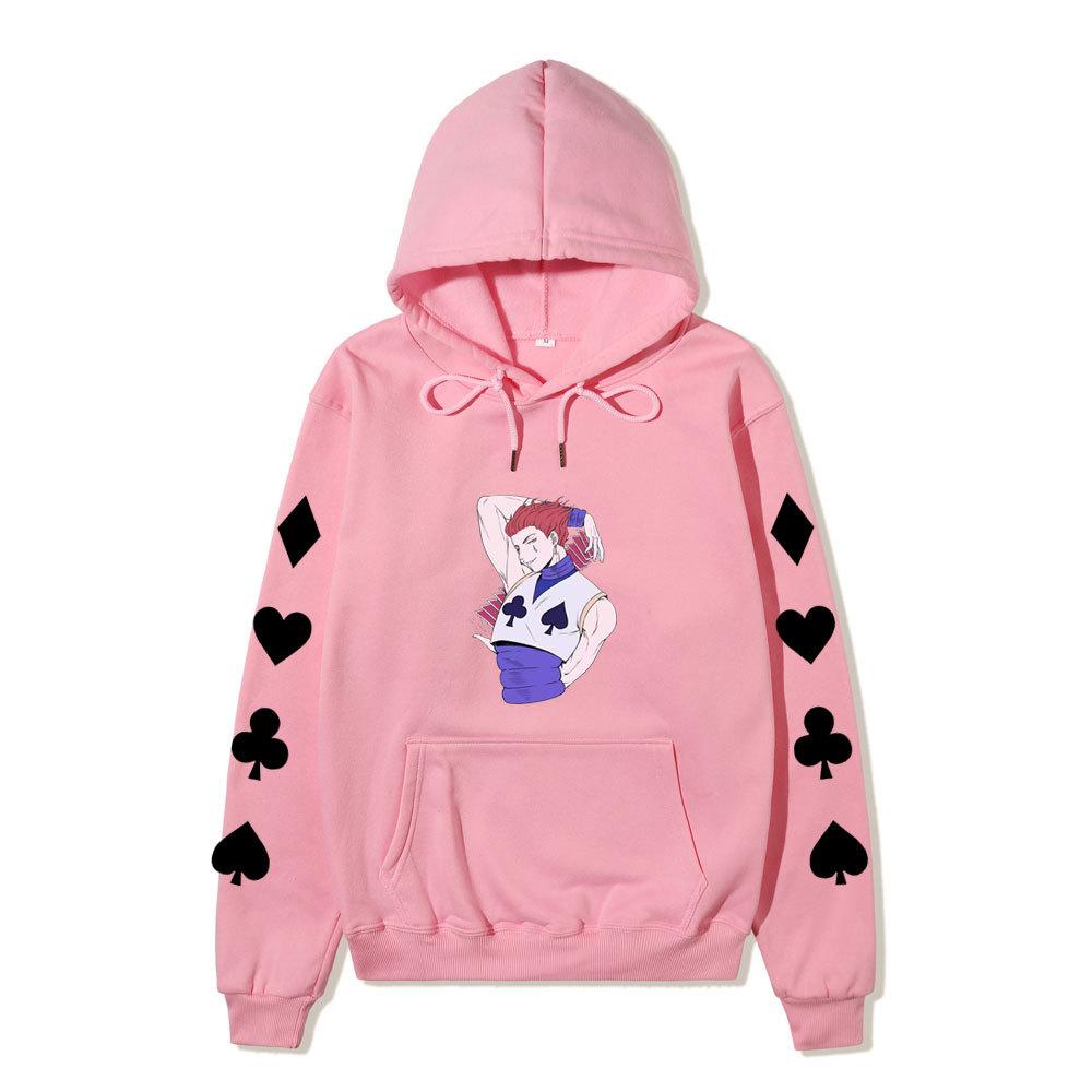 Hunter X Hunter Hisoka Anime Print Hoodie Unisex Casual Streetwear Long Sleeve Sports Pullover Sweatshirt