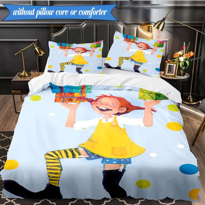 Pi-ppi And Horse Friendship 3pcs K-pop music group Bedding set,Ideal for Bedroom, Dormitory,Including Duvet Cover And 2pcs Pillowcases,Fan gifts
