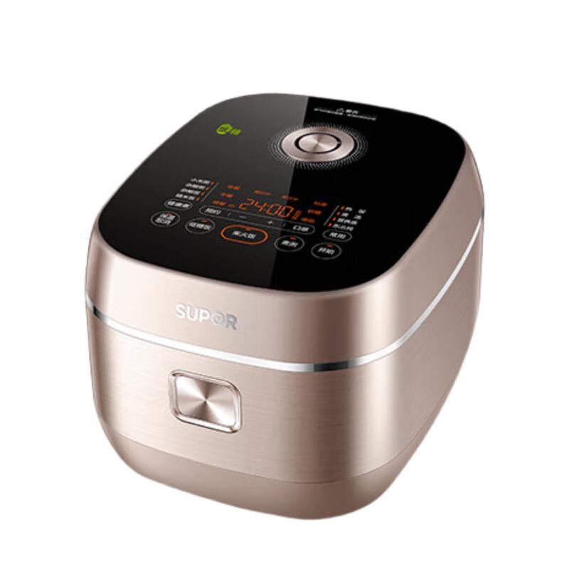 SUPOR IH Low-Sugar Rice Cooker with 0-Coating Stainless Steel Pot, 4L CN plug (adapter included)