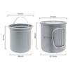 TOMSHOO 450 ml Titanium Cup Camping Water Cup piknikukruus kaane ja teefiltriga
