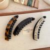 Acetic Acid Acetate Banana Clip Large Size Hairpin Creative Leopard Print Hair Clip  Daily