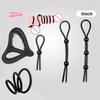 Adjustable Silicone Penis Ring Rope 1/3Pcs Male Cockring Semen Lock Delay Ejaculation Adult Sex Toy for Men Penis Sleeve