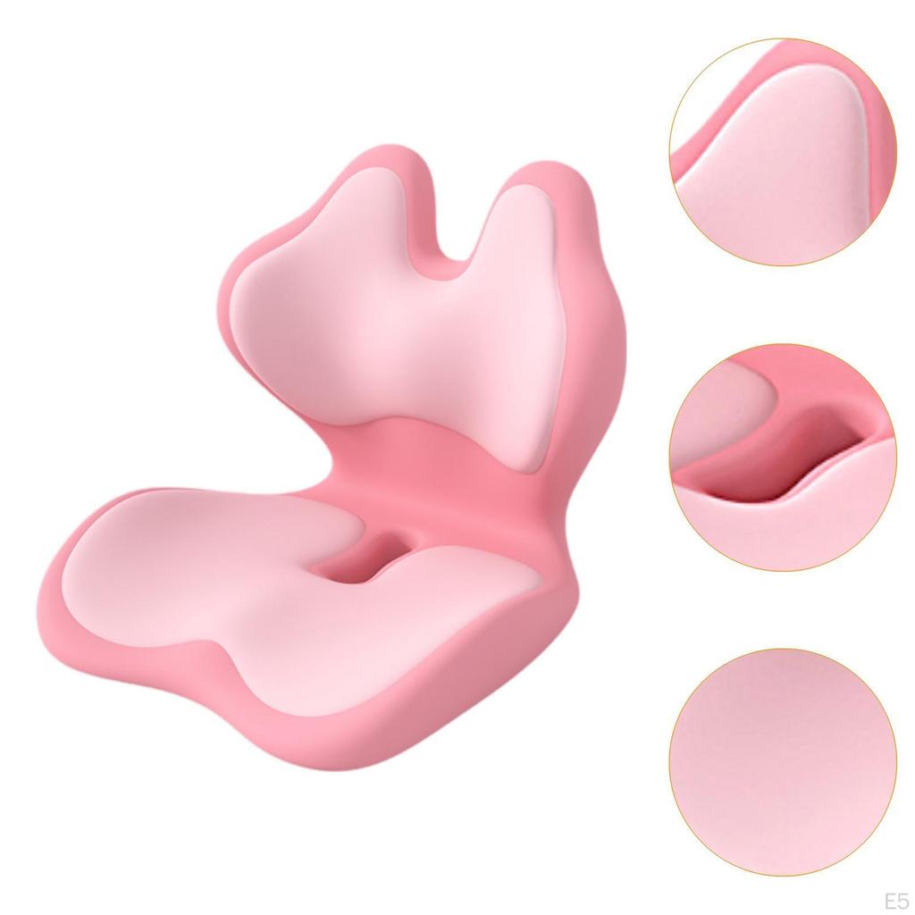 Office Chair Cushion Back Rest Butt Pad Memory Foam Portable Comfortable Seat and