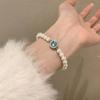 Bracelet Perle Irregulière Forme Spéciale Française Bracelet Femmes Niche Luxe Léger Exquis Doré Demi-Bracelet Bracelet Accessoires