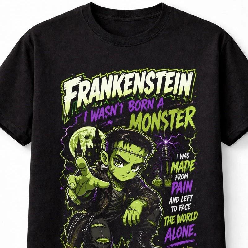 Frankenstein Monster Horror Gothic Quote Classic Unisex TShirt S