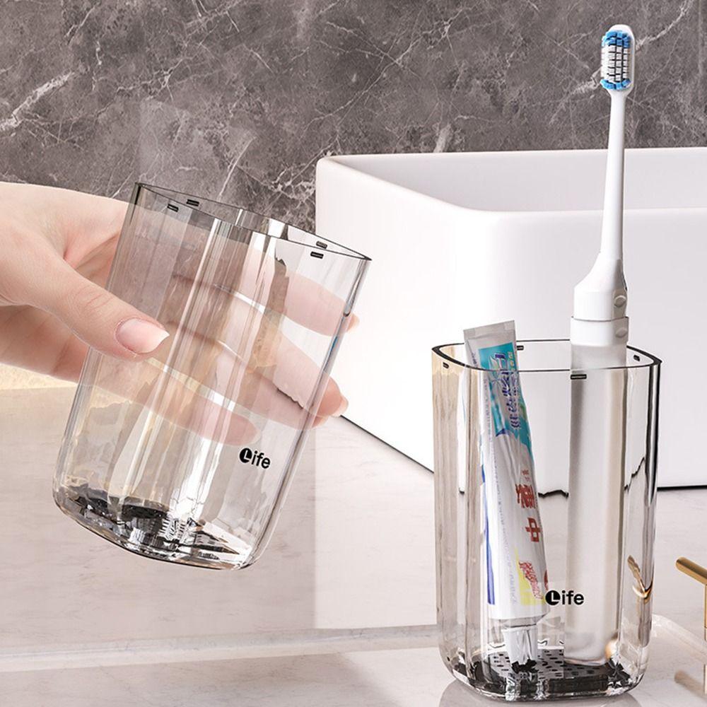 

Sealed Wash Cup Multi-function Travel Toothbrush Cups Gifts 3 in 1 Set Travel Mouthwash Cups 3in1 black