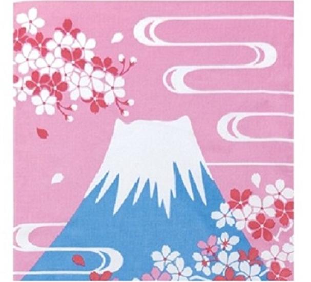 Maeda Senko Tenugui Hand Towel 107298 Yamato-e "Upside-Down Mt. Fuji"