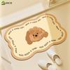 Cute Cartoon Bathroom Absorbent Pad Non-slip Floor Mats Water Absorbing Bathroom Mat Quick Drying Bath Mat