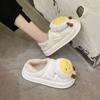 Fashion comfortable bag heel cotton slippers women's winter 2025 new velvet girl heart cute cartoon cotton shoes children