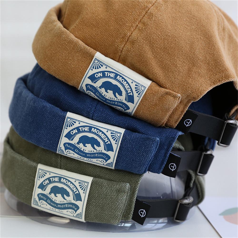 Cotton Brimless Hat Men Women Retro Skullcap Melon Docker Cap Street Hip Hop Without Visor Summer Outdoor Beanie Gorras