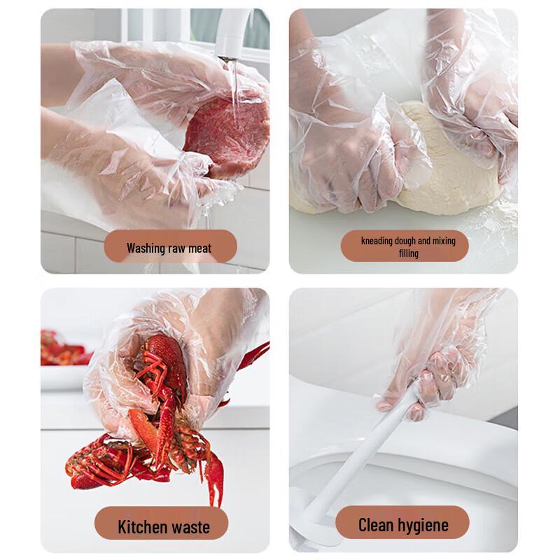 Einweghandschuhe aus lebensmittelechtem Polyethylen, 300 Stück