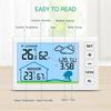 ORIA Wireless Weather Stations Outdoor Digital Thermometer Indoor Hygrometer Temperature Humidity Monitor With Clock for Home